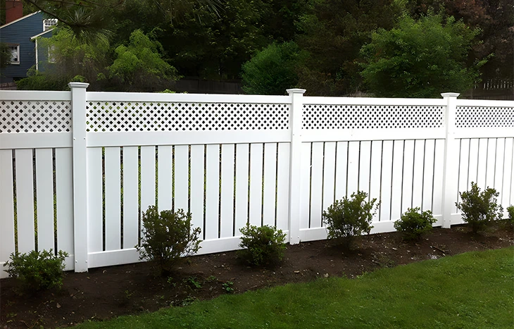 Semi Privacy Vinyl Fence Lattice 2